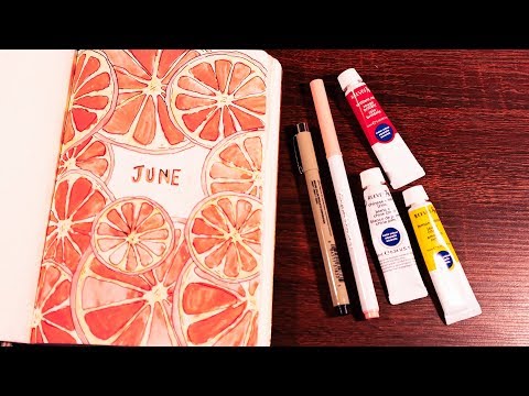 ASMR Plan With Me / June 2019 Bullet Journal Setup