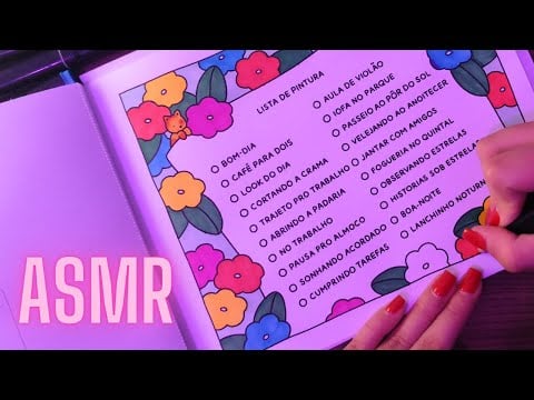 ASMR Colorindo: Relaxe com Sons Suaves e Cores Vibrantes