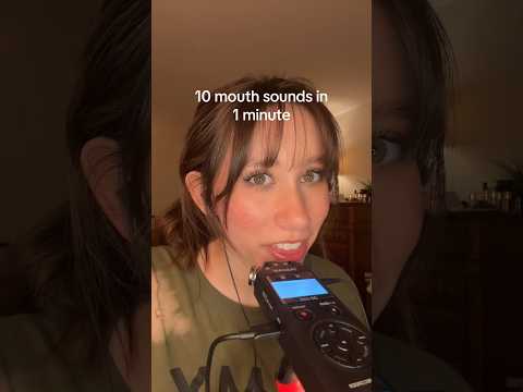 ASMR | 10 Mouth Sounds in 1 Min #asmr #tingles #asmrsounds #asmrtingles #mouthsounds #asmrtriggers