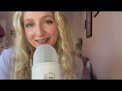 ASMR Whispering Tingly Trigger Words + Tongue Clicking