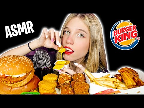 ASMR COMIENDO BURGER KING 🍔 CRUJIENTE Y RELAJANTE (Mouth sounds)