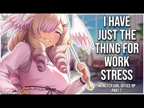 3DIO ASMR | Cupid Manager Eases your Work Stress 💘 | Office Lady October | Ear Rubs & Typing