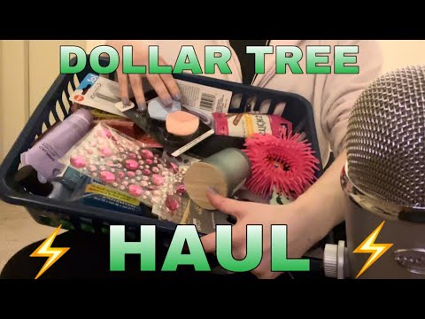 ASMR | Dollar Tree Haul🌳 | Crinkles, Scratching, Gripping | Fast and Aggressive | No Talking