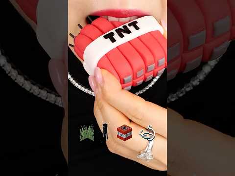 MINECRAFT FOOD IN REAL LIFE ASMR 🖤