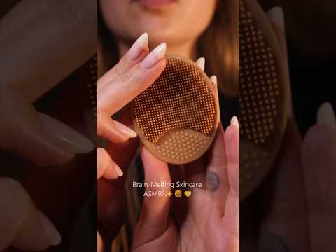 Brain melting skincare sounds #asmr #notalking #visualtingle #triggersforsleep #layeredsounds #relax