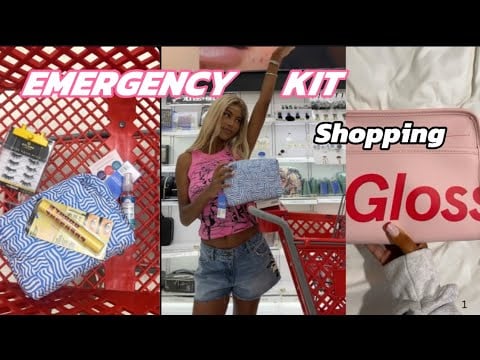 SHOPPING FOR MY BACK TO SCHOOL Emergency Kit @target  (what’s in my my emergency kit / essentials) 