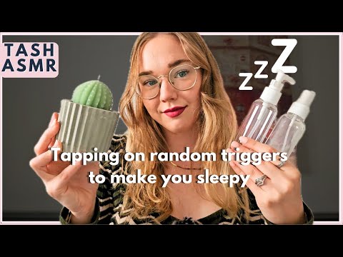 ASMR Tapping on random triggers to make you sleepy!