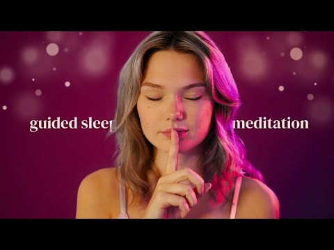 ASMR deep rest guided sleep meditation (with ambient music)