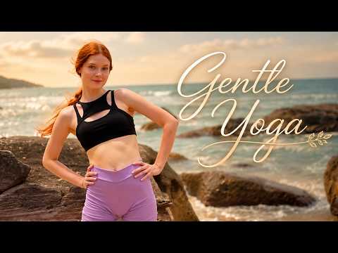 [4K USA] REFRESHING BEACH YOGA STRETCH: ENERGY BOOST MOBILITY