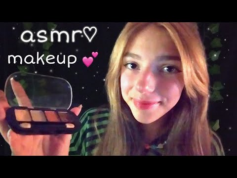 асмр♡︎ макияж для тебя в школу❣️// asmr makeup in school📒