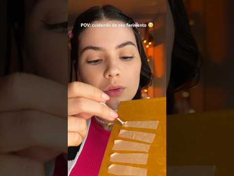 POV: cuidando do seu ferimento 🤕 #asmr #asmrexam #asmrmedical #pov #roleplay