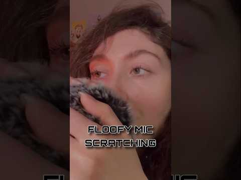 ASMR FLOOFY MIC SCRATCHING #asmr #asmrshorts #shorts