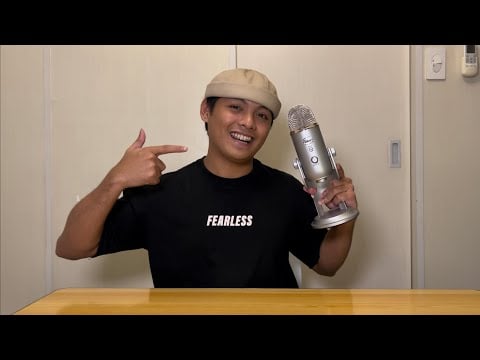 ASMR Unboxing My New Blue Yeti Microphone + Doing Some Random Triggers