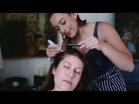 ASMR Hairplay on  @ChilibASMR - Scalp Check, Haircut, Hairplay, and Head Massage