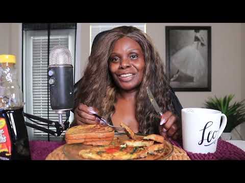 Pumpkin French Toast & Magazine Flipping ASMR Eating Sounds