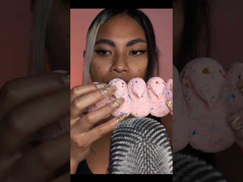 Tapping On Stale Peeps #asmr #asmrtriggers #nailtapping #peeps #shorts #shortvideo #shortsfeed