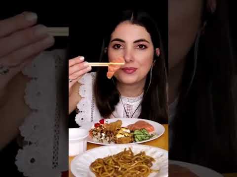 ASMR comendo sushi - mukbang #shorts