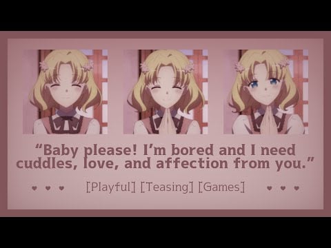 Bored girlfriend distracts you from reading [ASMR Girlfriend RP F4A] [Playful] [Teasing] [Games]