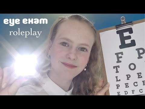 ASMR • EYE EXAM ROLEPLAY 👀🔦🔠~