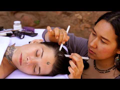 She Fell Asleep So Fast...ASMR Acupoint Massage & Scalp Check with @Soul_flowvibe