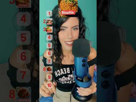 ASMR • Classifica Cibi Italiani (Intense Whispering) #shorts #asmr