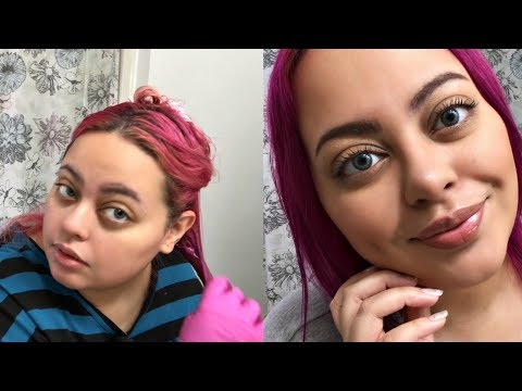 ASMR| Dyeing My Hair Pink(ish) LO-FI Tingles