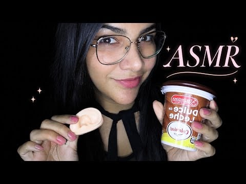ASMR comiendo dulce de leche en orejita 🥰 ASMR lamiendo dulce de leche 