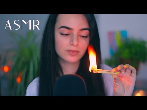 ASMR Toxic Energy Pulling, Tingly Crystals, Burning Palo Santo (Whispered) | Nymfy Official