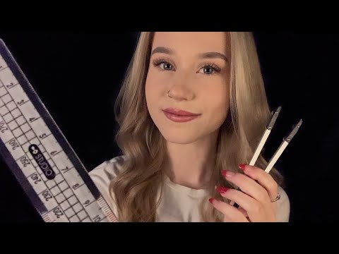 ASMR | Measuring & Mapping Out Your Face (Semi-audible Whispering, Personal Attention, Measuring)