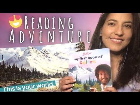 ASMR TAPPING, WHISPERS and QUIET MOUTH SOUNDS | BOB ROSS BOOK • LIGHT READING #2