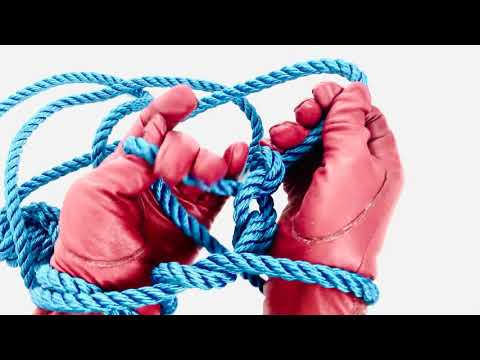 LEATHER GLOVES 👉  PLAYING WITH ROPES 💙 ❤️ [[ASMR]]