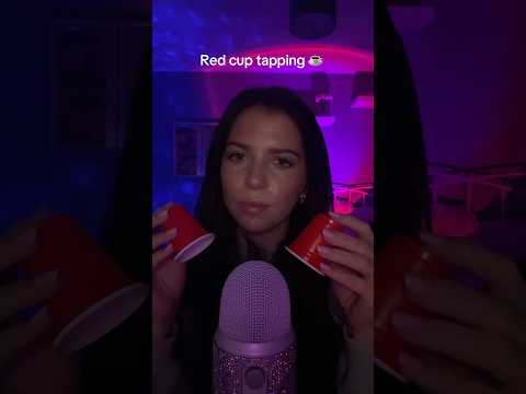 Red cup tapping #relax #triggers #tingles #asmr #relaxing #sleep #tapping #asmrtapping #asmrvideos