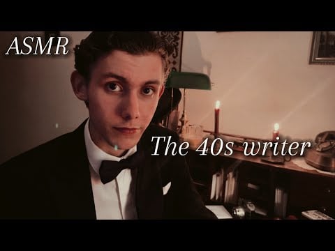 ASMR - Evening Correspondence at the Grand Hotel, vintage 1940s male soft spoken for sleep 😴