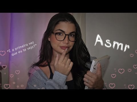 ASMR ROLEPLAY A GAROTA DA BIBLIOTECA GOSTOU DE VOCÊ  📚🌙💕 *voz suave*