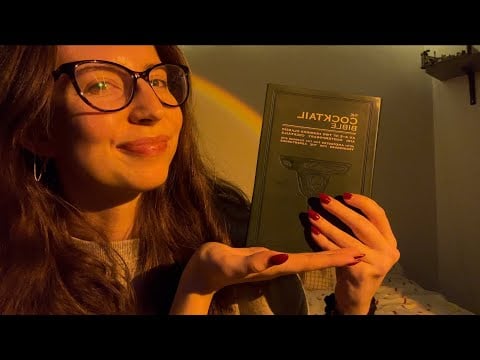 ASMR at midnight!!! 🍸(tapping, close whisper rambles) 