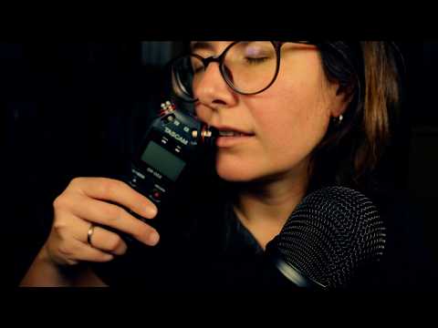 ASMR Wet Mouth Sounds 👄 Tascam vs. Blue Yeti