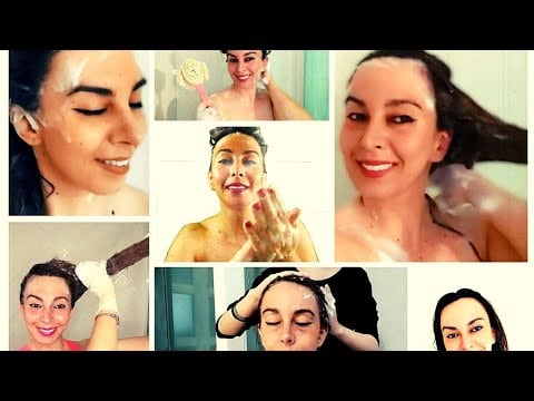 ASMR COMPILATION  SHAMPOO | HAIR WASH | SHOWER ROUTINES | MORE THAN 1 HOUR