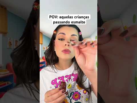 POV: aquelas crianças passando esmalte #asmr #asmrsounds #humor #shorts