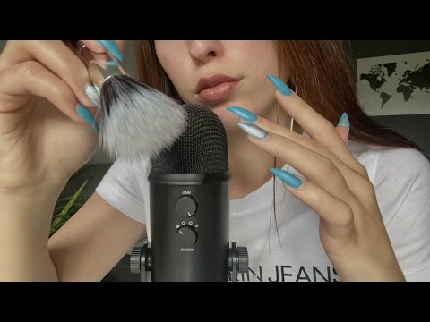 ASMR I INAUDIBLE WHISPERING with MIC BRUSHING⚡️