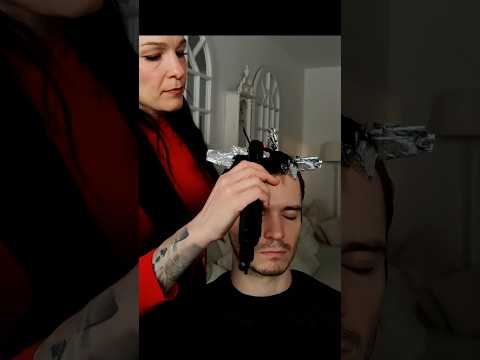 Hair coloring session