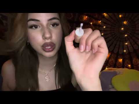 ASMR inaudible whispers while doing your nails 🤍💅￼