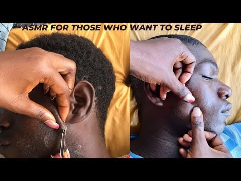 Asmr most satisfying face Touching & Cleaning #asmr #satisfying