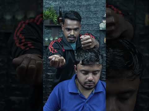 strong wrist barber doing Funny ASMR Massage #shorts
