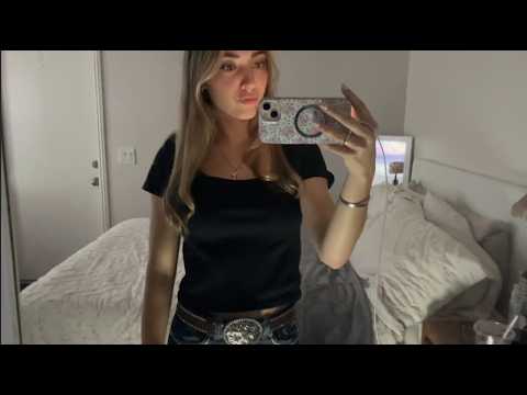 asmr how to get ready for dancing 🤠🪩🖤 ~ outfit/makeup/hair ~ soft spoken