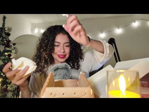 ASMR - STORY TIME MIENTRAS ARMO MI CASITA DE NAVIDAD 