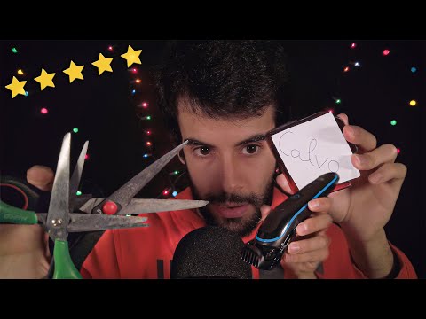 El MEJOR peluquero de tu ciudad te corta el pelo (ASMR ROLEPLAY ESPAÑOL💆✂️)