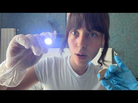 asmr you're an alien (examining you)