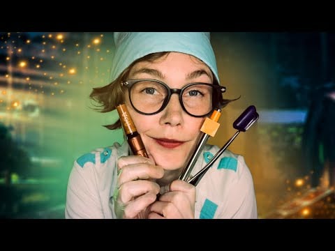 🍃АСМР осмотр врача в пионерском лагере┃ASMR medical exam at a pioneer camp