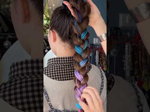 Braiding my sister’s beautiful hair🧚‍♀️ #asmr
