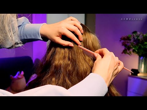 Scalp and hair examination 👩 ASMR